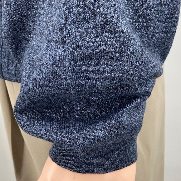 Pronto-Uomo Merino Wool Blend Knit Blue Men’s Shirt Size XL-54 Made in Italy - Picture 4 of 8